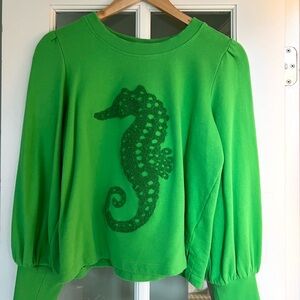Green Seahorse Sweater